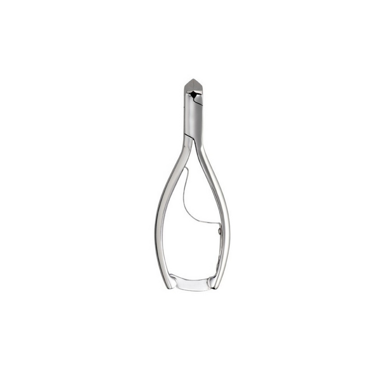 Pince à ongles - Coupe concave - 12,5 cm - Mors obliques - Inox - Elibasic