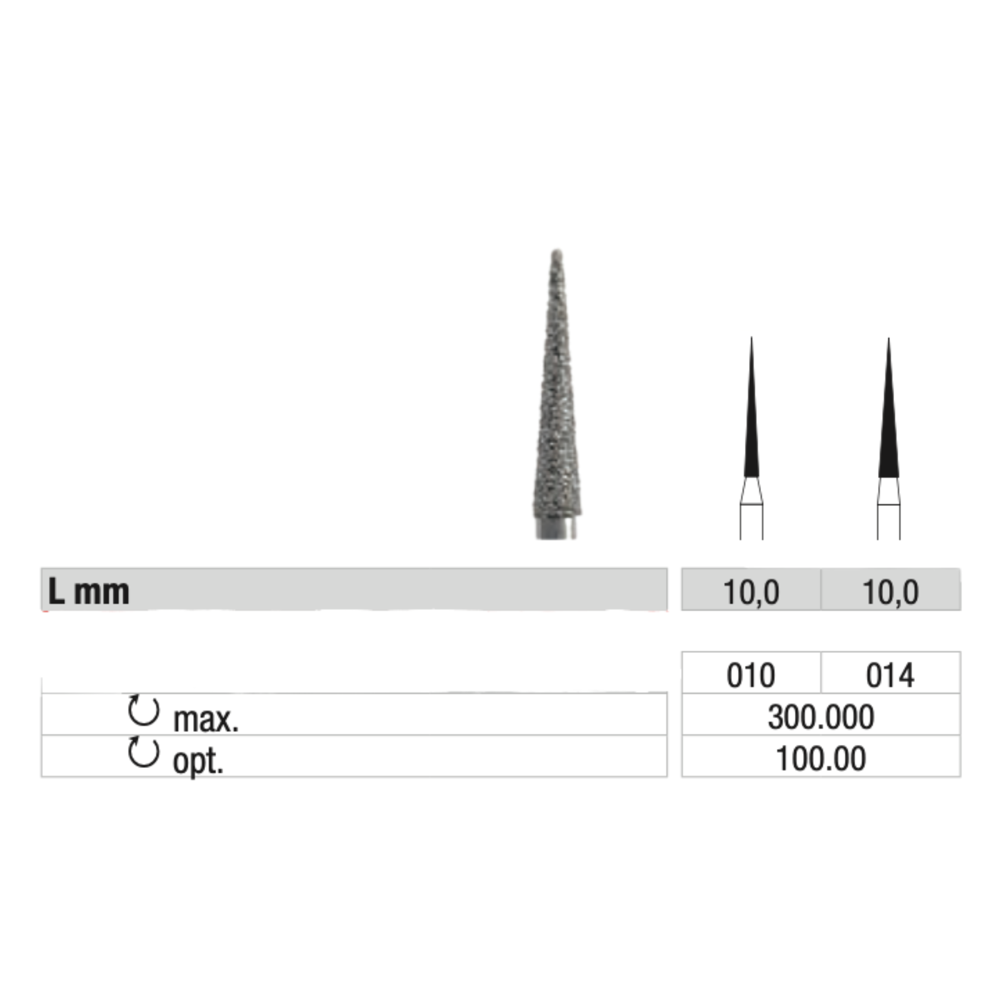 Fraise 859 Diamant - Lissage des callosités et des ongles