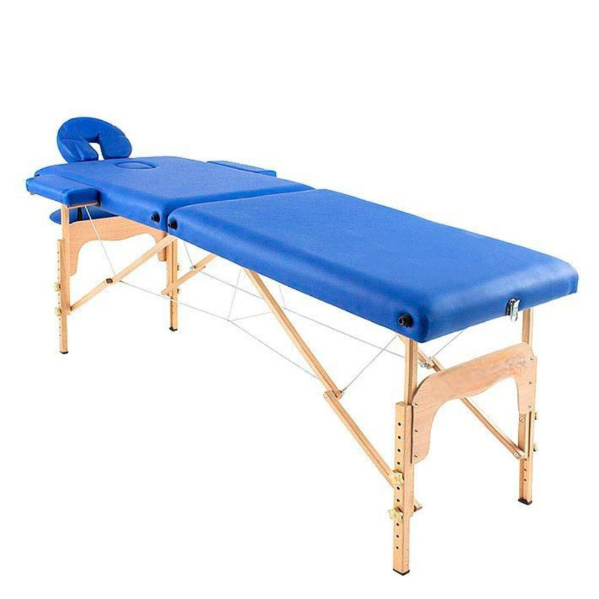 Table de massage pliante en bois 186 x 66 cm sans dossier - 6 coloris