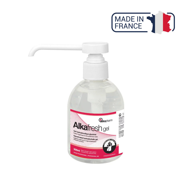 Alkafresh - Gel hydroalcoolique glycériné pour la désinfection des mains - Flacon pocket - 100 mL - Alkapharm - My Podologie