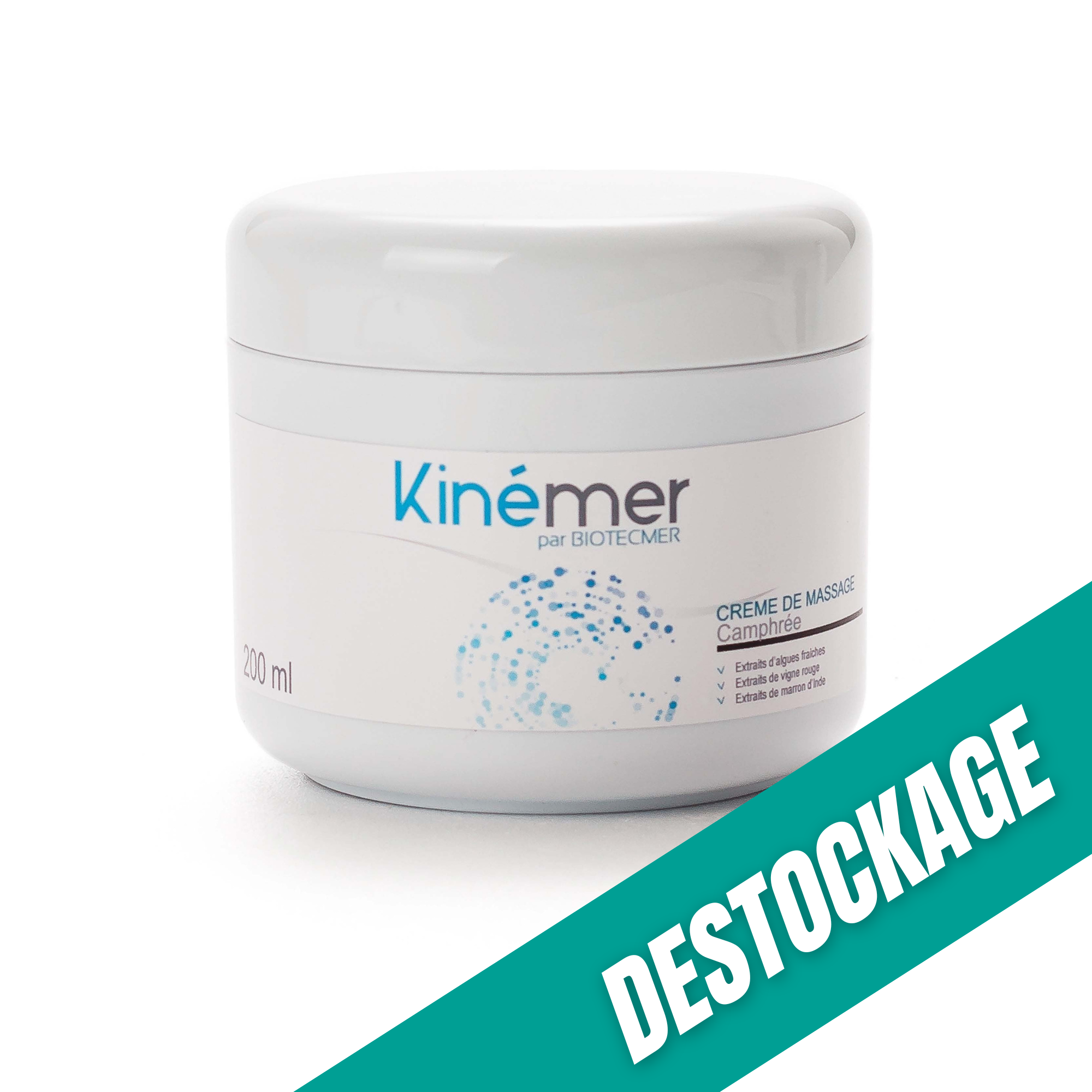 Creme Massage Camphree - 200 ml - Kinémer - Biotecmer // Destockage Biotecmer