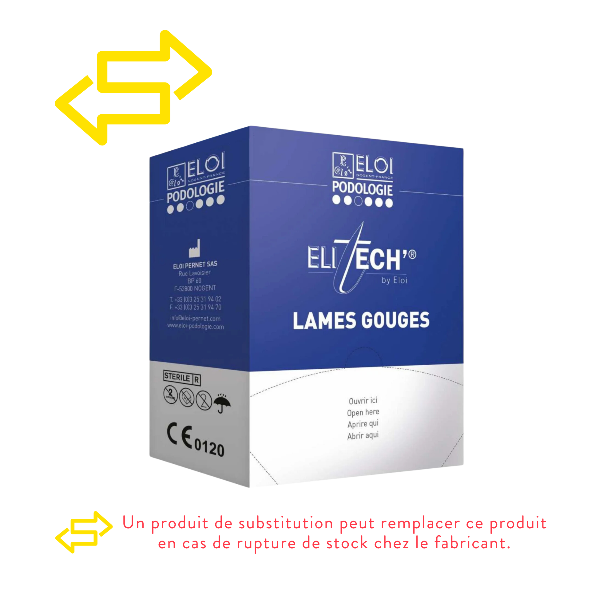 500 lames de gouges N°1 - Elitech by Eloi Eloi Podologie 