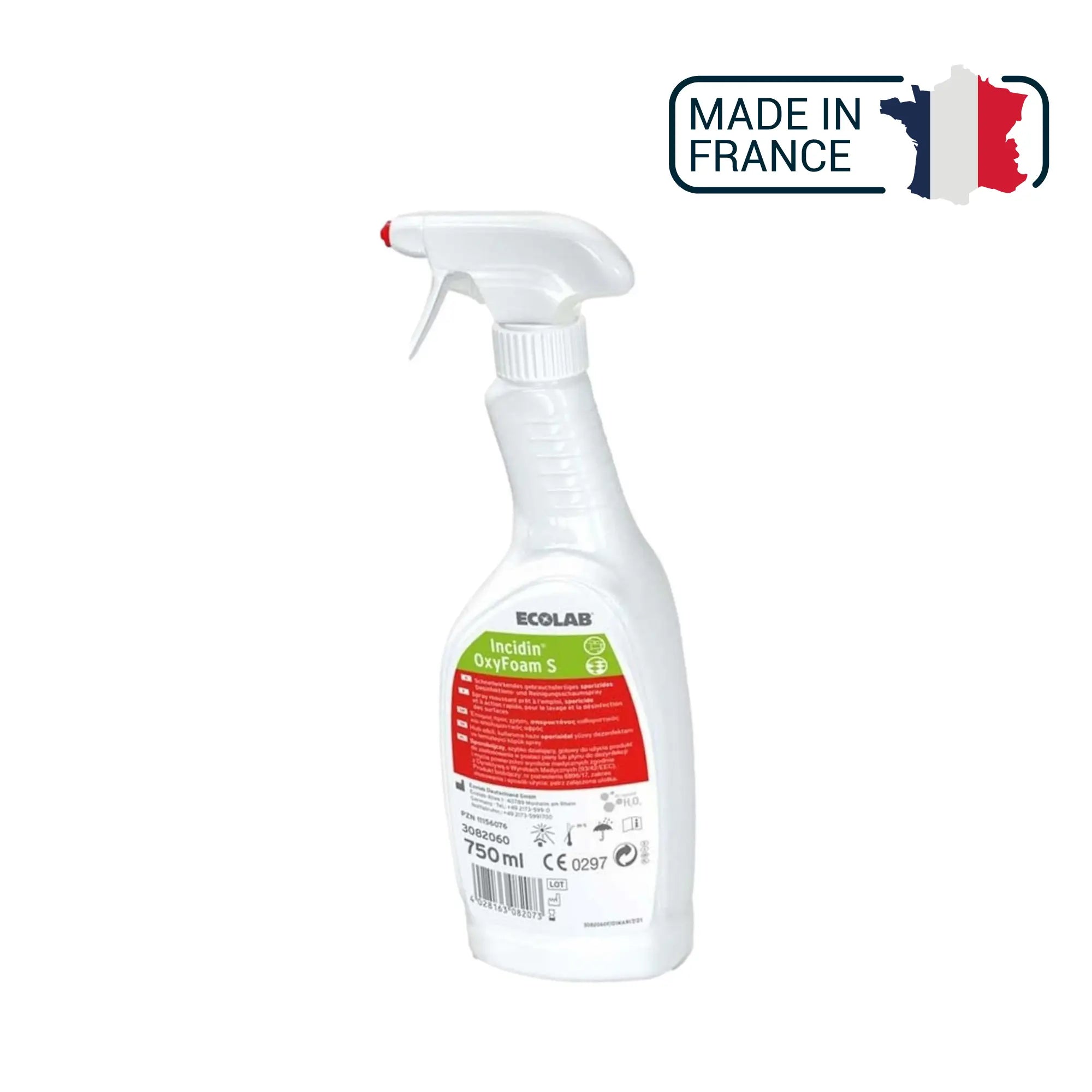 Spray moussant Incidin OxyFoam S - 750 ml - ECOLAB - My Podologie